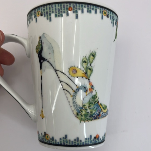 Pictura Kate Follows Peacock Head Over Heels Stilleto Shoe Coffee Tea Mug Cup - Picture 6 of 13